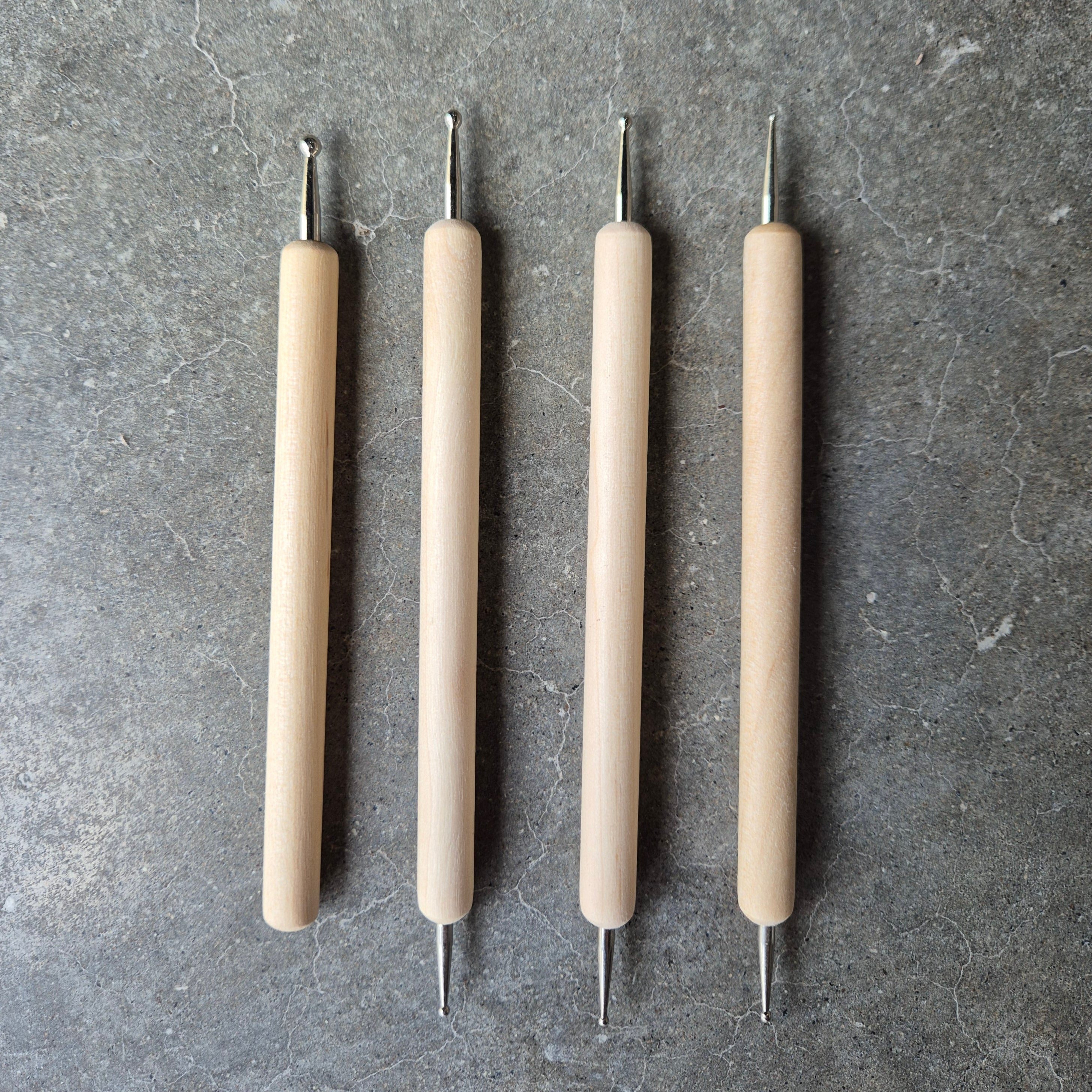 Ended Tool Ball end double side tool for carving – Yadawei Ceramic Studio