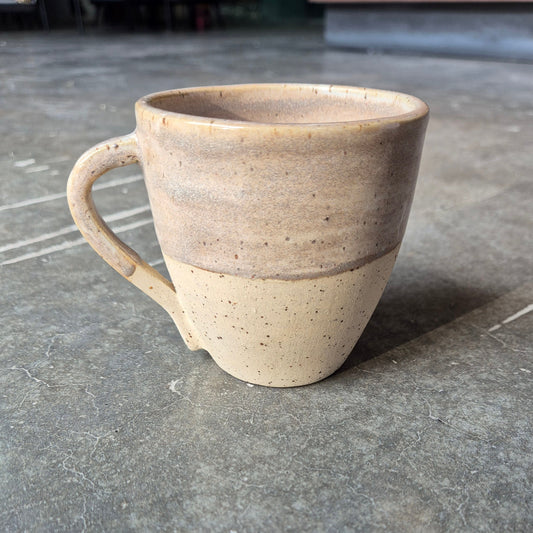 Beige cream mug with handle 280ml